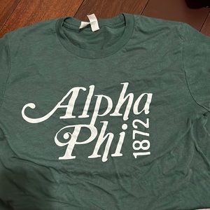 Alpha phi scoop neck tshirt
